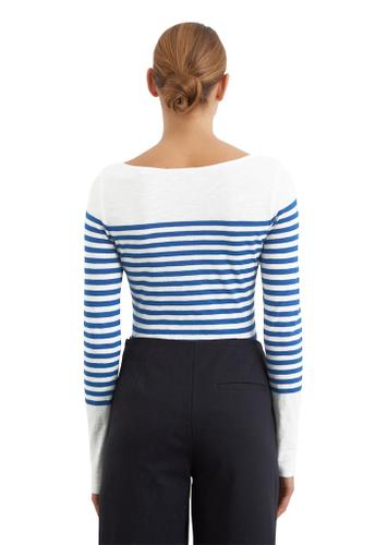 Longsleeve S Shaped Fit - Multi/ Shiny Blue/ Placed Stri