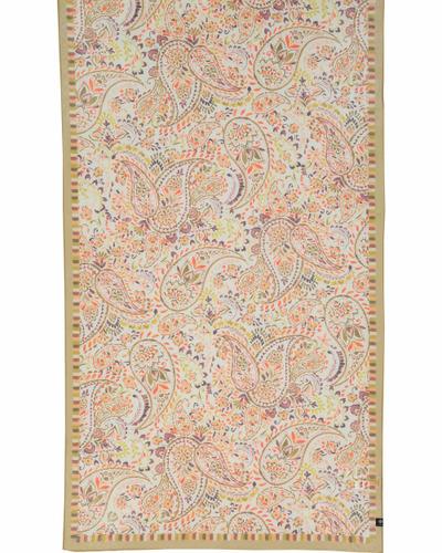 Stola Schal mit romantischem Paisley-Design in Seidenmischung OS - Olive