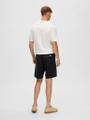 SLHREGULAR-BRODY LINEN SHORTS NOOS Schwarz L
