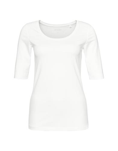 OPUS Kurzarmshirt »Daily F« im Basic-Look - Weiß / 36
