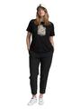 Plus Size - T-Shirt mit Print 48 Regular Fit - Black