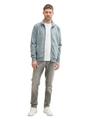 Sweatjacke mit Stehkragen XL Regular Fit - Grey Mint