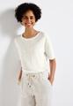 T-Shirt mit Folien-Wording 38 - Off White