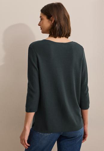 Strukturpullover XXL - Slate Khaki