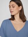 VIMOASHLY BUTTON S/S DRESS 40 Locker geschnitten - Coronet Blue