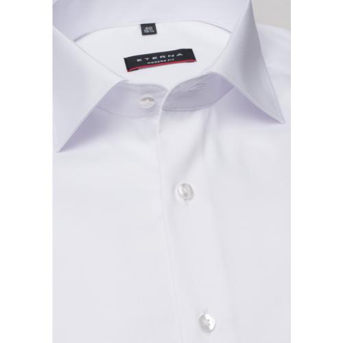 Cover Shirt Twill Langarm 43/Langarm - 65cm MODERN FIT - Weiß