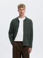 SLHMIKE LIGHT RELAXED POLO CARDIGAN NOOS S Locker geschnitten - Deep Forest
