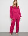 Elegante Bluse mit Raff-Detail 54 Leger - Cranberry