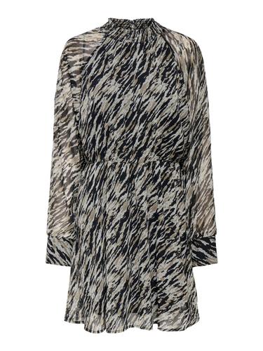 ONLSABBIE LIFE L/S HIGHNECK DRESS PTM S Normal geschnitten - Aqua Gray