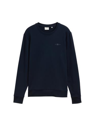 Basic Sweatshirt mit Logo-Print XL Regular Fit - Sky Captain Blue