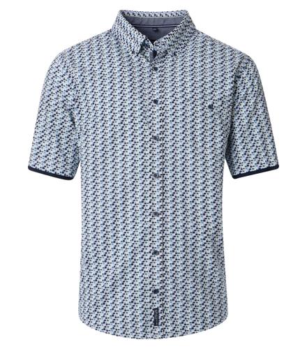 Freizeithemd Kurzarm XL Casual Fit Short - Blau