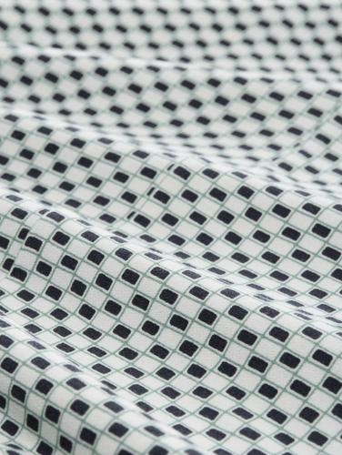 T-Shirt mit Muster XXL Regular Fit - Green White Tile Minimal