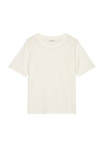 Slub-Jersey-T-Shirt loose Weiß XS