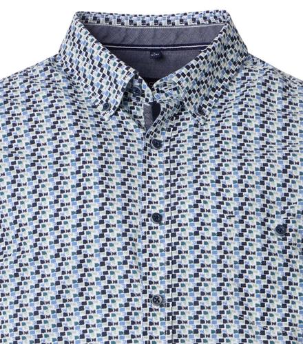 Freizeithemd Kurzarm XL Casual Fit Short - Blau