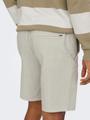 ONSLINUS 0007 COT LIN SHORTS NOOS M Normal geschnitten - Silver Lining