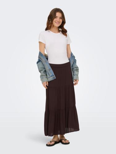 ONLMIKKA LONG SKIRT WVN NOOS M - Black Coffee