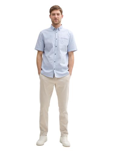Regular Fit Kurzarmhemd aus Baumwolle M Regular Fit - Powder Blue Multicolor Dot