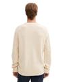 Strickpullover mit Zopfmuster XXL Regular Fit - Smooth Light Sand