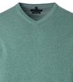 Pullover mit V-Ausschnitt uni 004430 - Grün / 3XL