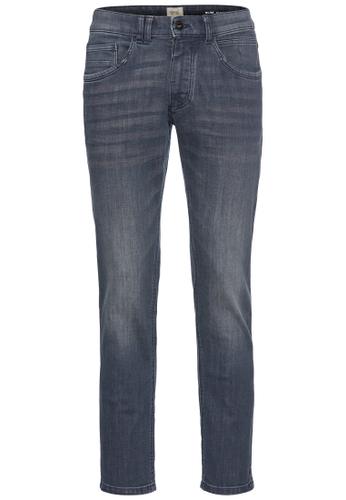 5-Pkt Slim Fit Hose aus Baumwollmischung mit Stretchfunktion Blau 32/34