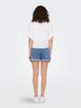 ONLPAULA LIFE S/S TIE SHIRT WVN NOOS M Normal geschnitten - White