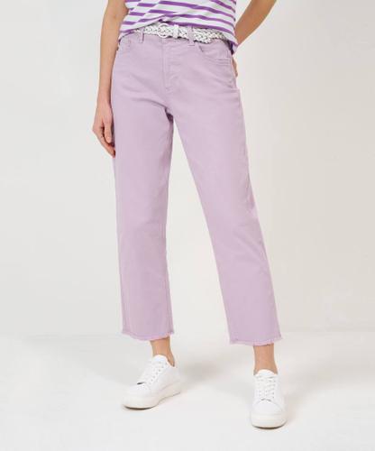 Style Madison S 38 Five-Pocket-Jeans, Damenjeans, Zusätzliche Coinpocket, Einschubtaschen vorn, Aufgesetzte Gesäßtaschen, Hochwertiger Reißverschluss, Straight Fit, Gerader Beinverlauf, Normale Fußweite, 6/8-Länge - Soft Purple