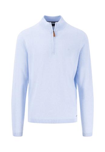 Troyer Zip, small structure Blau M