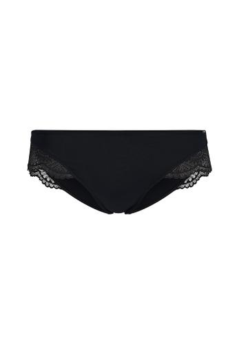 Skiny Damen Cheeky Panty Micrornaments Schwarz 38