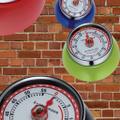 Kurzzeitmesser Retro-Look 3cm Ø7cm rot