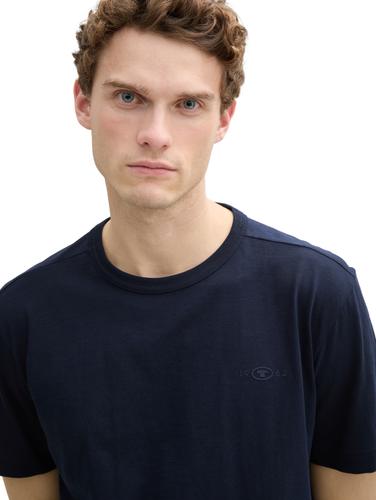 Basic T-Shirt aus Baumwolle XXL Regular Fit - Sky Captain Blue