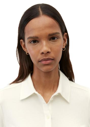 Jersey-Bluse regular Weiß L