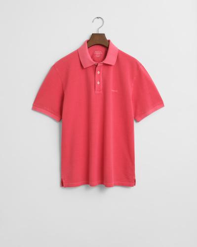 Sunfaded Piqué Poloshirt Rot, Rosa M