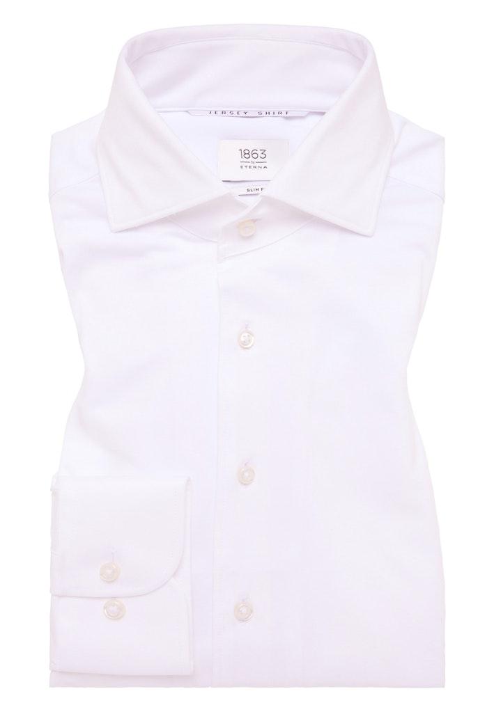 Hemd Jersey Langarm Weiß 43/Langarm - 67cm