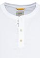 Henley T-Shirt aus reiner Baumwolle 5XL Regular Fit - White