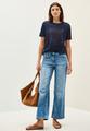 Shirt mit Schmucksteinen L - Urban Navy Blue