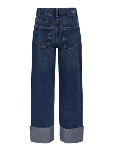 KOGMEGAN STRAIGHT FOLD UP DNM PIM 158 Gerade geschnitten - Dark Blue Denim