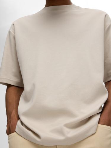 SLHLOOSEOSCAR SS O-NECK TEE NOOS Grau M