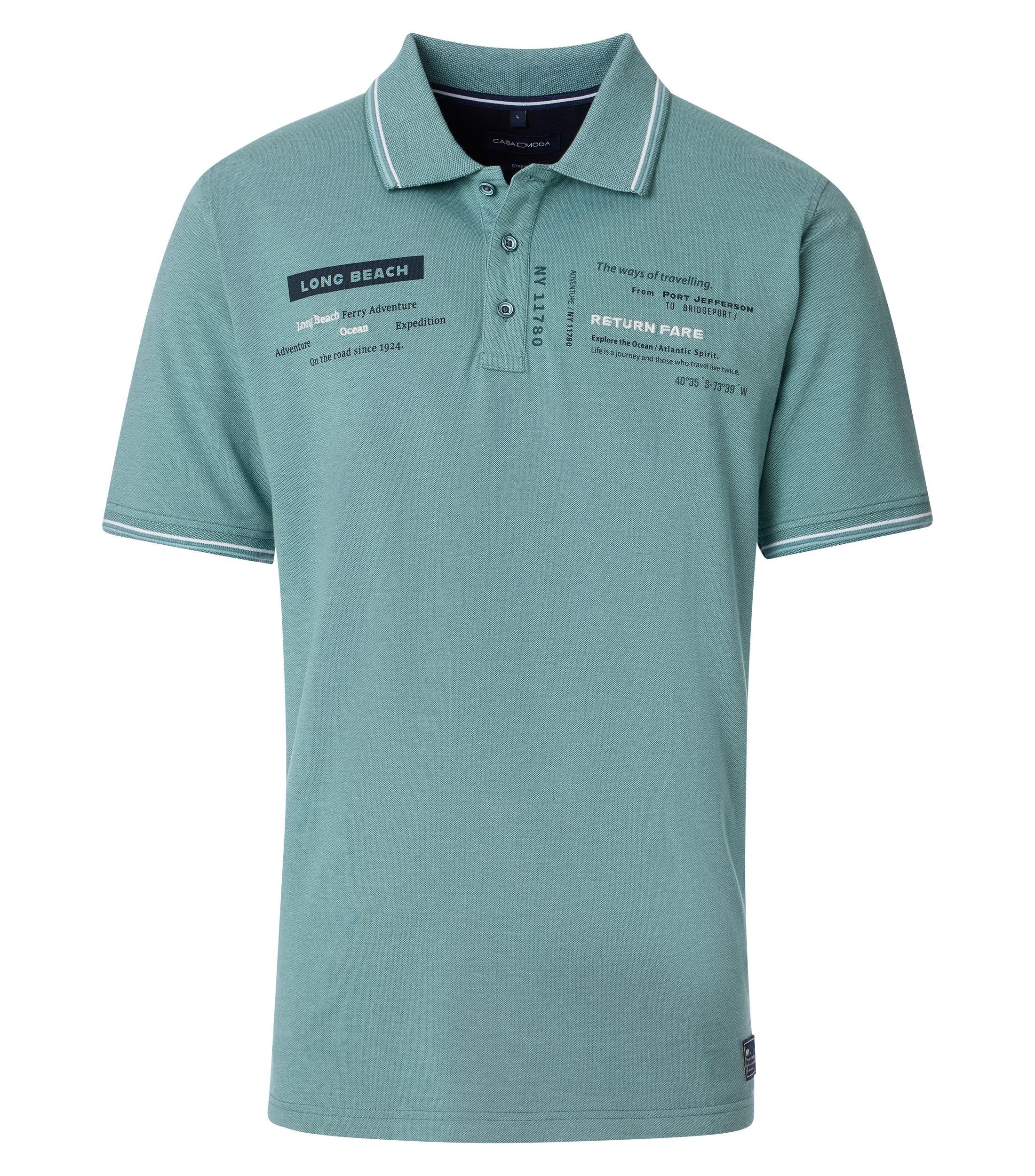 Polo-Shirt M Basic Circular Knit - Türkis