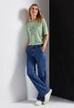 T-Shirt mit Folien-Wording 36 - Soft Jade Green