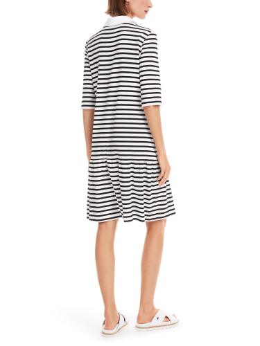 Kleid mit Polokragen 42 - White And Black