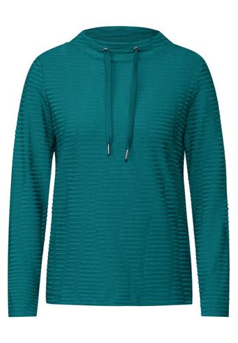 Strukturshirt M - Petrol Green