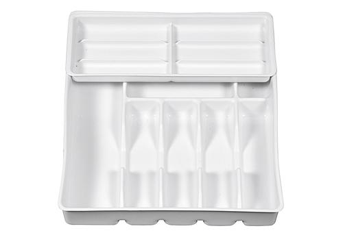 Besteckkasten mit Einsatz 38x42,5x7,5cm weiß