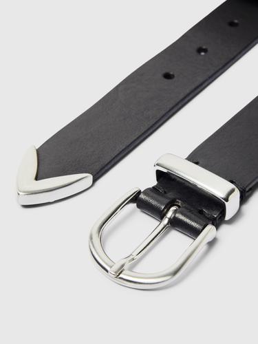 SLHWESTLY LEATHER BELT 90 - Black