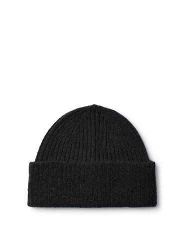SLFLULU WOOL BLEND KNIT BEANIE NOOS ONE SIZE - Black