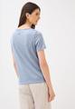 Ausbrenner-Shirt mit Wording XXL - Mountain Blue