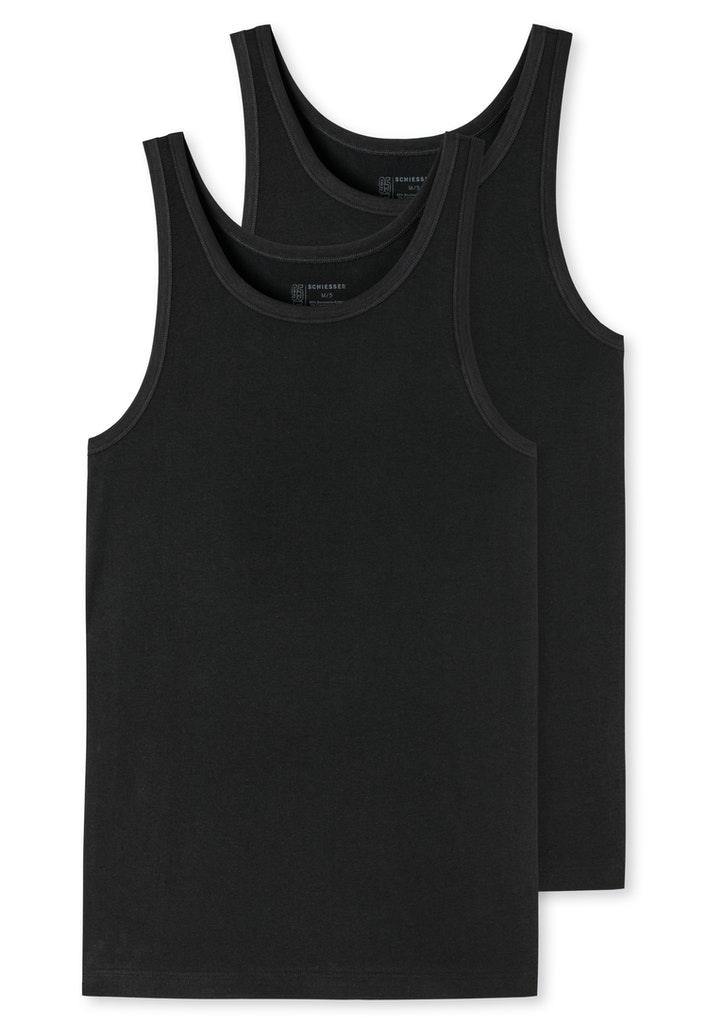 2PACK Unterhemd Schwarz 8