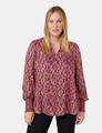 Bluse mit Python-Print 46 Figurumspielend | Leger - Caramel Gemustert