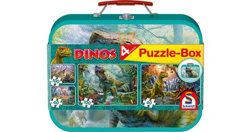 Schmidt Spiele Puzzle »Dinos Box, 2x60 und 2x100 Teile«, 320 Puzzleteile