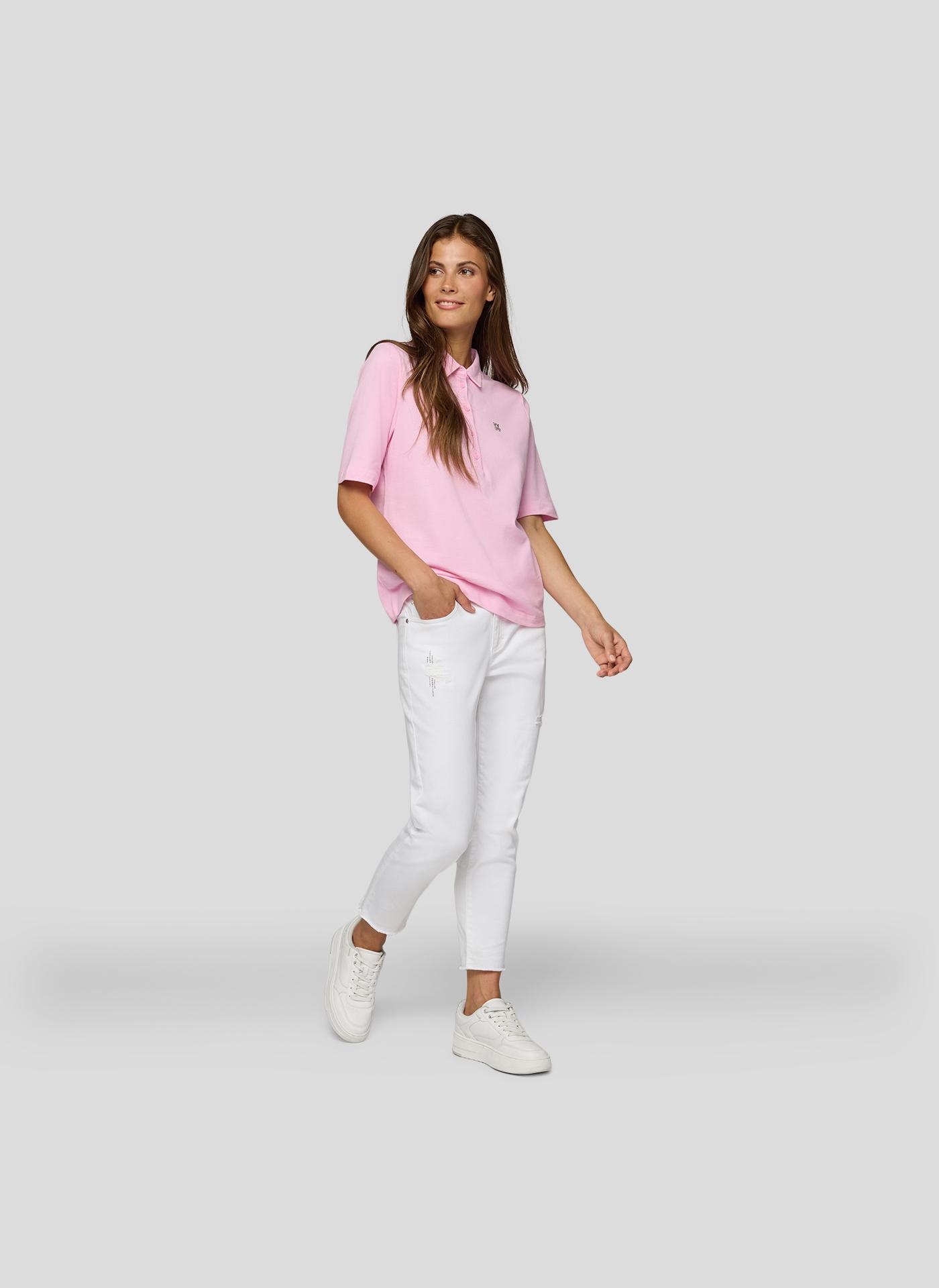 Polos Weiß, Rosa 42
