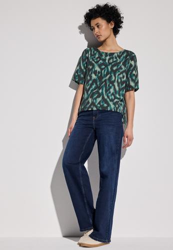 Bluse mit Print 36 - Hunter Green